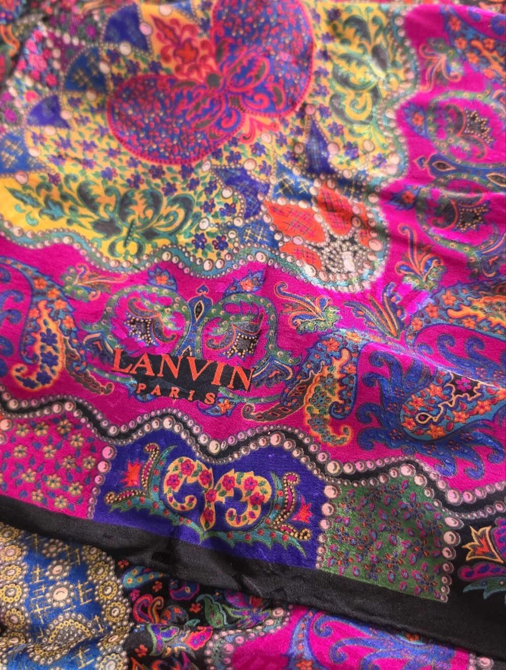 Vintage Silk Lanvin Shawl/Xtra Large Scarf